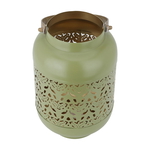 Al Saif Gallery Porcelain Candle Holder, Round - Olive Green product image 2