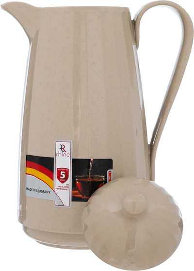 ترمس ماركوتيك الراين، 1 لتر، حافظة داخلية زجاج حراري، هيكل خارجي بلاستيك - بني فاتح product image 4