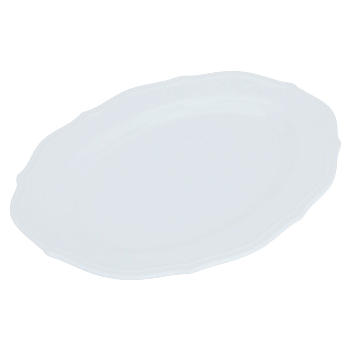 Al Saif Gallery porcelain plate, 35.56 cm, oval - white product image 2