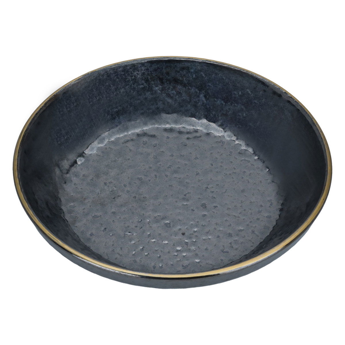 Al Saif Gallery porcelain serving plate, 18 cm, deep - black product image 2