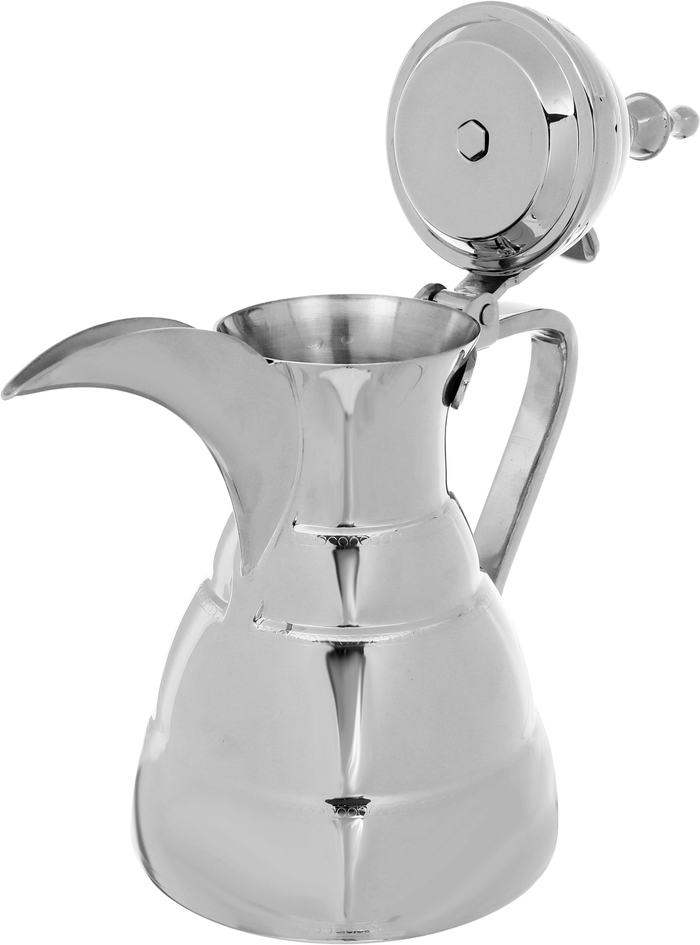 Alsaif Plus Marhaba Diriyah Dallah and Tea Pot Steel, 2 pieces, 0.9 / 1.6 litre, medium - silver product image 7