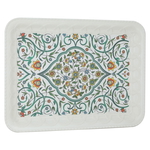 Tofariyah Melamine Al Saif Gallery, 49 x 37 x 3 cm, rectangle, green-white pattern product image 1