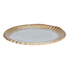 Al Saif Gallery glass dessert serving dish, flat, circular - white product image 1