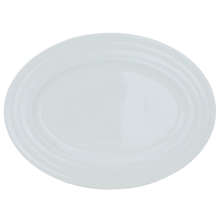 Al Saif Gallery porcelain plate, 36 cm, oval - white product image 1