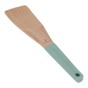 Al Saif Gallery wooden spoon, with silicone handle - green product image