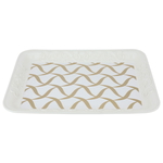 Tofaria Melamine Al Saif Gallery, 45 x 34 x 4 cm, rectangular, decorated brown - white product image 2