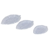 Al Saif Gallery porcelain serving plate set, leaf shape, 3 pieces - white product image 3