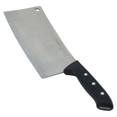 Saif Gallery Steel Turkish Cleaver, 25 cm, with wooden handle - silver product image 2