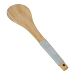 Al Saif Gallery wooden ladle, with silicone handle - grey product image 2