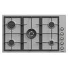 Edison Built-In Gas Stove, 5 Burners, 60 x 90 cm, EDGS-90-7 - Silver product image 1