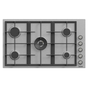 Edison Edgs-90-7 Built-In Gas Stove, 5 Burners, 60 X 90 Cm - Silver product image