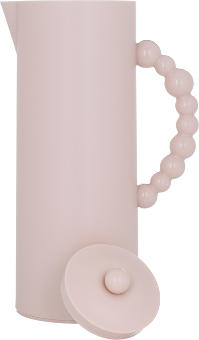 Al Saif Gallery Royal 7 glass thermos, 1 liter, plastic outer shell - peach product image 2