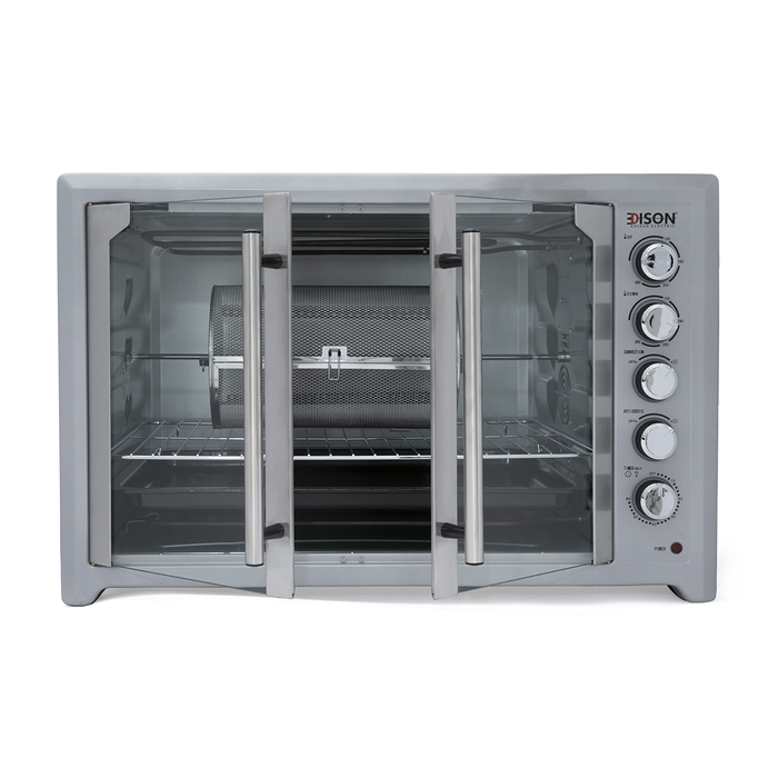 Edison Hammer Electric Oven with Grill, 2800W, 100L, 2 Doors, TY1005BCL - Silver product image 2