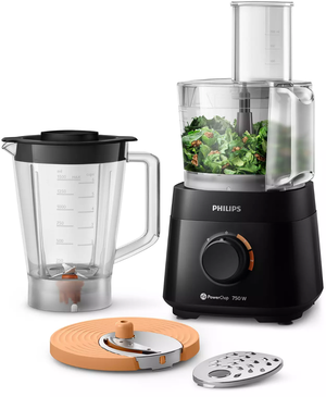 Philips Hr7301/90 Food Processor, 750 Watt, 1.5 Liter, 2 Speeds - Black product image