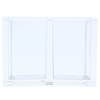 Al Saif Gallery acrylic organizer, 14.2x7x10.1 cm, with two boxes - transparent product image 2