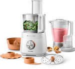 Philips Mini Food Processor, 850 Watt, 2.1 Liter - White product image 2