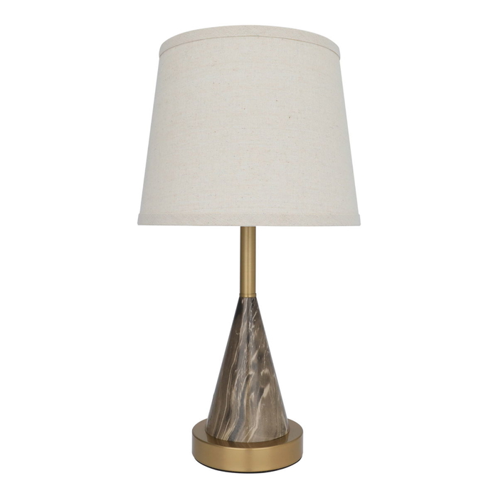 Al Saif Gallery steel lampshade, 8x10x8 inches, marble - gold product image 1