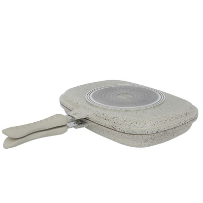 Al Saif Gallery Granite Cookware (Rocky), double-sided, 36cm - beige product image 2