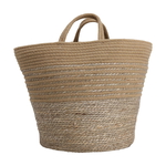 Al Saif Gallery Cotton Baskets Set, 25-30-20 cm, 3 Pieces, Round - Brown product image 2