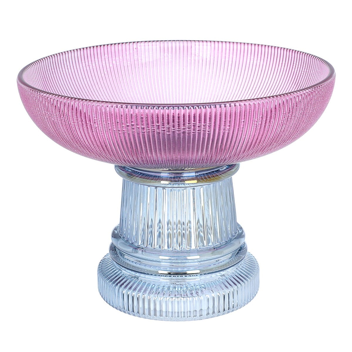 Al Saif Gallery glass dessert serving stand, 15.5 x 15.5 x 12 cm, deep - purple product image 2