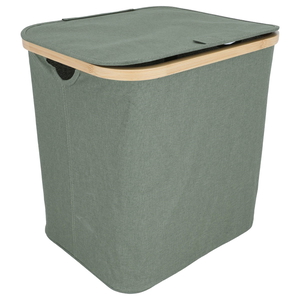 Al Saif Gallery Fabric Laundry Basket, Rectangle, Cover - Green product image