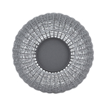 Al Saif Gallery Porcelain Candle Holder, Round - Gray product image 3