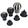 Al Saif Gallery Porcelain Vase Set, 3 Pieces - Black product image 2