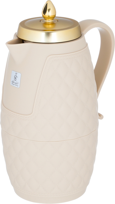 Al Saif Gallery Al Hanouf plastic thermos, 1 liter - gold beige product image 2