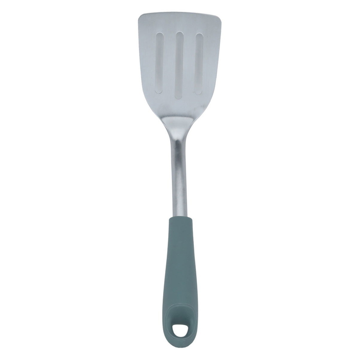 Al Saif Gallery steel spoon, with silicone handle - green product image 2