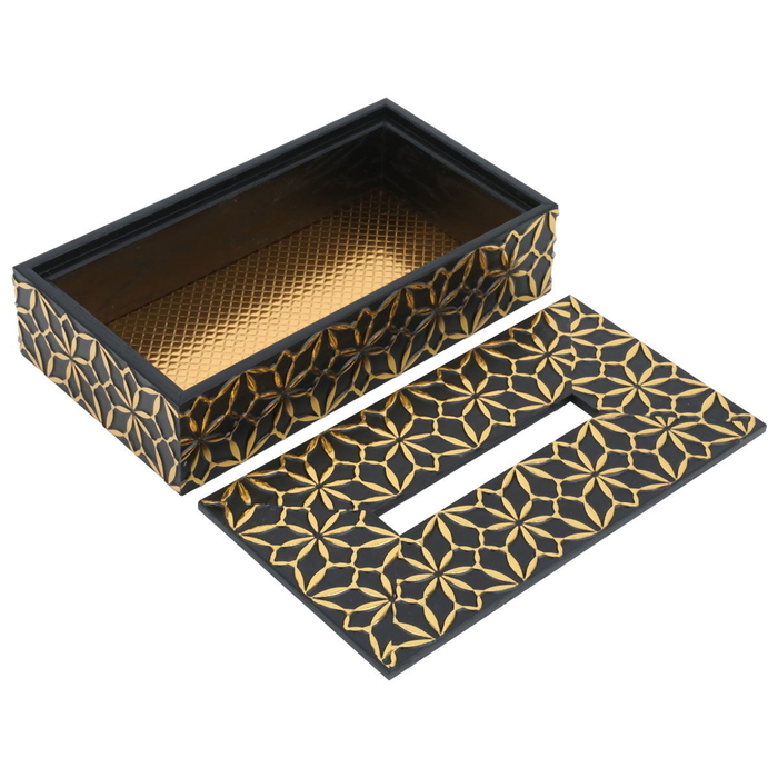 Al Saif Gallery Plastic Tissue Box, Rectangle - Black product image 2