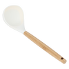 Al Saif Gallery Silicone Soup Ladle, Wooden Handle - Beige product image 1