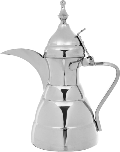 Alsaif Plus Marhaba Diriyah Dallah and Tea Pot Steel, 2 pieces, 1.4/2 litres, large - silver product image 8