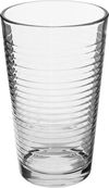 Al Saif Gallery glass water cups set, 350 ml, engraved, 6 pieces - transparent product image 2