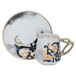 Al Saif Gallery porcelain coffee cup set, 12 pieces - white product image 1