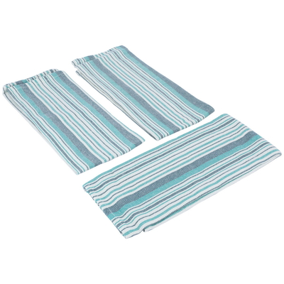 Al Saif Gallery Fabric Towel Set, 3 Pieces - Blue Green product image 1