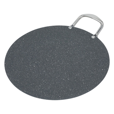 Al Saif Gallery granite baking pan, 30 cm, steel handle, flat - grey product image 1