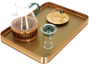 Amber Al Saif Gallery Glass Tea Serving Set, Teapot + Cups and Saucers + Warmer Base, 15 Pieces - Green product image 1