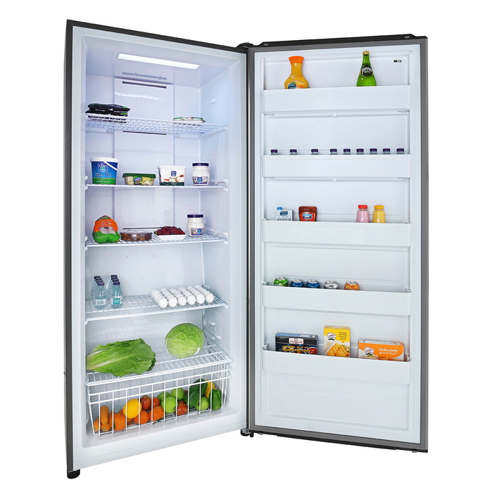 Addison No Frost Refrigerator, 592 L, 20.8 cu.ft., top freezer, 1 door, EDIF590 - Silver product image 3