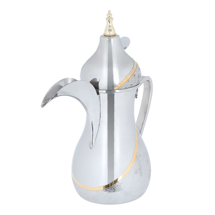 Al Saif Gallery Steel Dallah, 36 oz, Steel - Silver product image 2