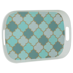 Al Saif Gallery Melamine Tofia with White Edges, 42 x 29 x 3 cm, Rectangle - Green product image