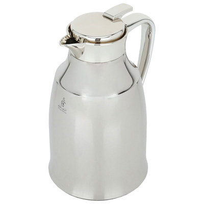 Al Saif Gallery Diriyah Thermos, 1 liter, thermal glass inner container, steel outer shell - silver product image 2