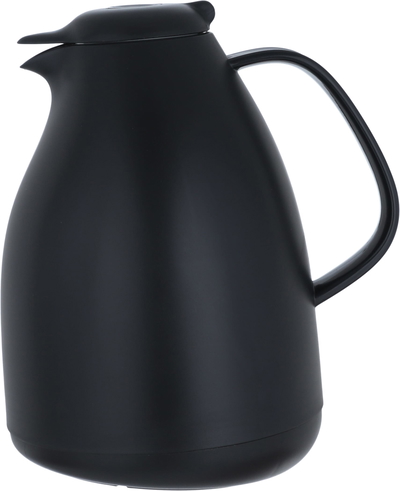Elegance Penguin Thermos, 1 liter, glass inner container, plastic outer shell - black product image 1