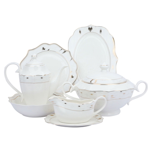 Al Saif Gallery porcelain dining set, 166 pieces - white product image