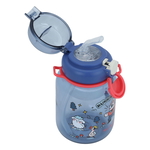 Al Saif Gallery plastic water bottle for children, 700 ml, with straw - blue product image 2