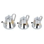 Al Saif Gallery Steel Teapot Set, 3 Pieces - Silver product image 2