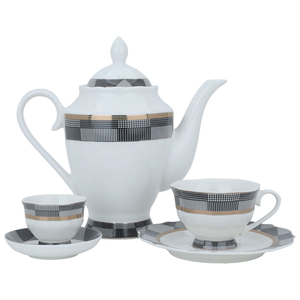 Al Saif Gallery porcelain dining set, 65 pieces - white product image