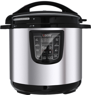 Edison Electric Pressure Cooker, 12 Liter - Silver Black product image