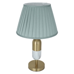 Edison lamp, with marble base, 43x35 cm, steel - green/gold product image 2