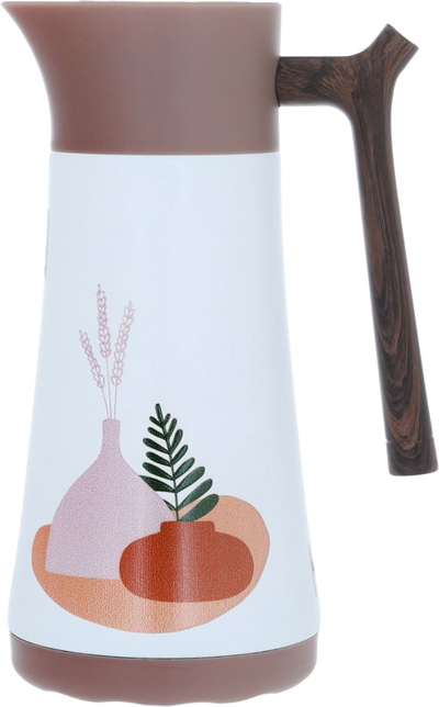 Al Saif Gallery thermos, 0.6 liters, steel inner container, steel outer shell - light brown product image 1