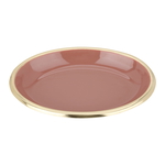 Al Saif Gallery Steel dessert serving plate, 20 x 14 x 3 cm, oval - brown product image 1